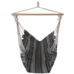 Hamak brazylijski podwieszany fotel huśtawka czarny