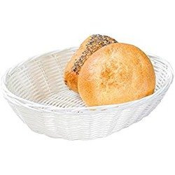 Koszyk na pieczywo owalny biały KESPER 24x20x6cm (koniec produkcji)