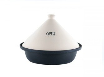 Gipfel tagine żeliwny 29 cm z pokrywą ceramiczną kremowy