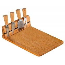 Deska do sera z listwą magetyczną + 4 sztućce