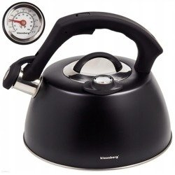 Czajnik czarny z termometrem Klausberg 3l