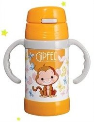 Kubek termiczny dla dzieci GIPFEL 260ml Pomarańczowy