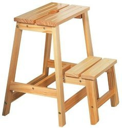 (koniec produkcji) Składany stołek drabinka z drewna sosnowego Kesper 49cm