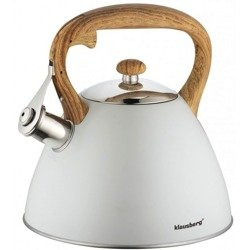 Czajnik jasnoszary z gwizdkiem Klausberg 3L