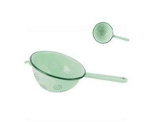 Durszlak emaliowany ORION  zielony 18 cm