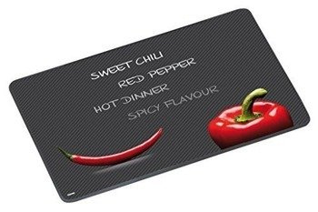 Szklana deska do krojenia 40x30 / Deska szklana Paprika i Chili KESPER