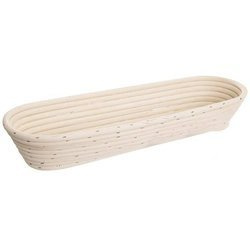 Koszyk Orion do wyrastania długiego chleba owalny rattan 43x16x7cm