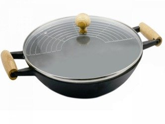 Gipfel Wok Dynasty 37cm x 9,5 cm żeliwny