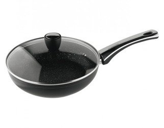 Patelnia z pokrywką Vinzer Granite Line 26 cm