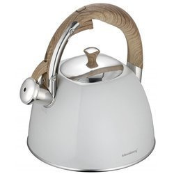 Czajnik Klausberg 3 L tradycyjny z gwizdkiem jasny szary