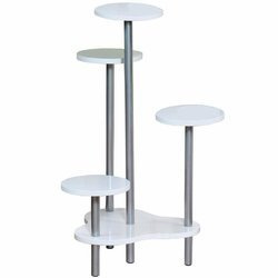 Kwietnik stojak na kwiaty biały Kesper 4półki 72,5cm