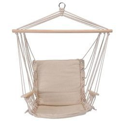 Hamak brazylijski podwieszany fotel huśtawka beżowy