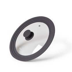 Pokrywka uniwersalna 24-26-28cm z silikonową obręczą szary marmur Fissman