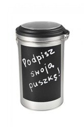 Puszka z tabliczką kredową do podpisu KESPER