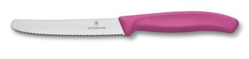 Nóż Victorinox do pomidorów ząbkowane ostrze różowy 11cm