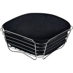 Koszyk na pieczywo czarny KESPER 26x26cm