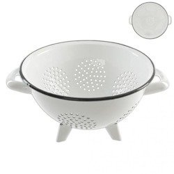 (outlet -47%) Cedzak Orion emaliowany Biały 20cm