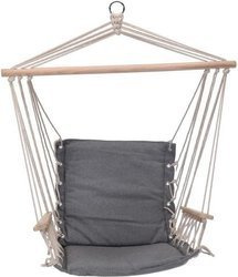 Hamak brazylijski podwieszany fotel huśtawka szary