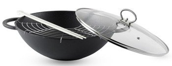 Gipfel Wok Soong Dynasty 36cm żeliwny