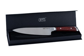 Nóż szefa 20 cm w futerale Gipfel Colombo z brązową rączką