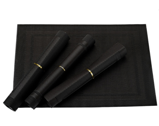 Zestaw mat kuchennych 4szt Gipfel Eden 45x30 cm czarne