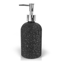 Dozownik do mydła w płynie szary / Szklany dozownik na płyn Orion