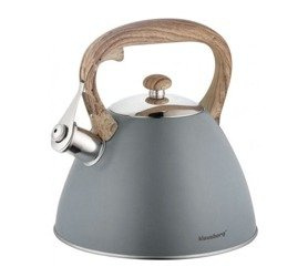 Czajnik szary matowy Klausberg 3L tradycyjny z gwizdkiem