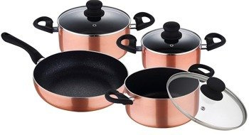 Zestaw garnków + patelnia RENBERG Luzern Miedż