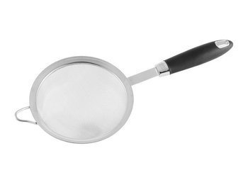 Sito przesiewak cedzak stal nierdzewna Gipfel 37cm czarny ⌀16cm