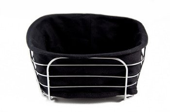Koszyk na pieczywo czarny KESPER 20x20x9,5cm