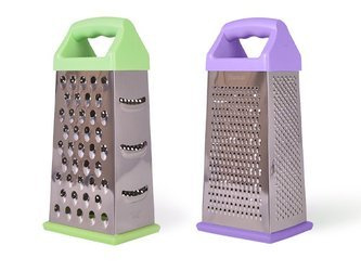 Tarka 4-stronna ze stali nierdzewnej Fissman 24cm z kolorową rączką