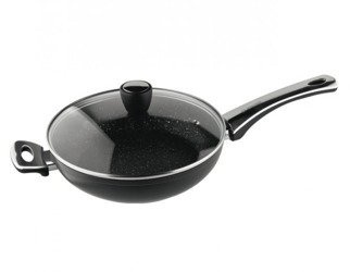 Patelnia z pokrywką Vinzer Granite Line 28 cm