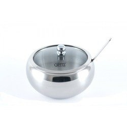 Cukiernica z łyżką i pokrywką 500ml stal nierdzewna Gipfel
