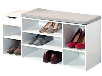 Szafka na buty Kesper z siedziskiem i szufladą 103,5x29,5x48cm